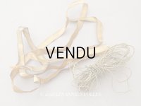 ＊蚤の市セット＊アンティーク メタル製 リボン＆コードのセット