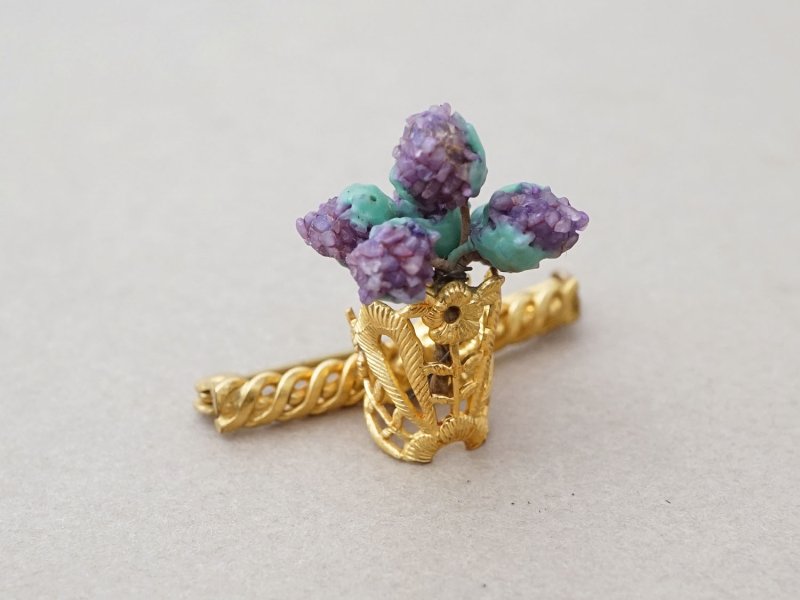 画像4: アンティーク 香り付き 花かごのブローチ LA BROCHE PARFUMEE