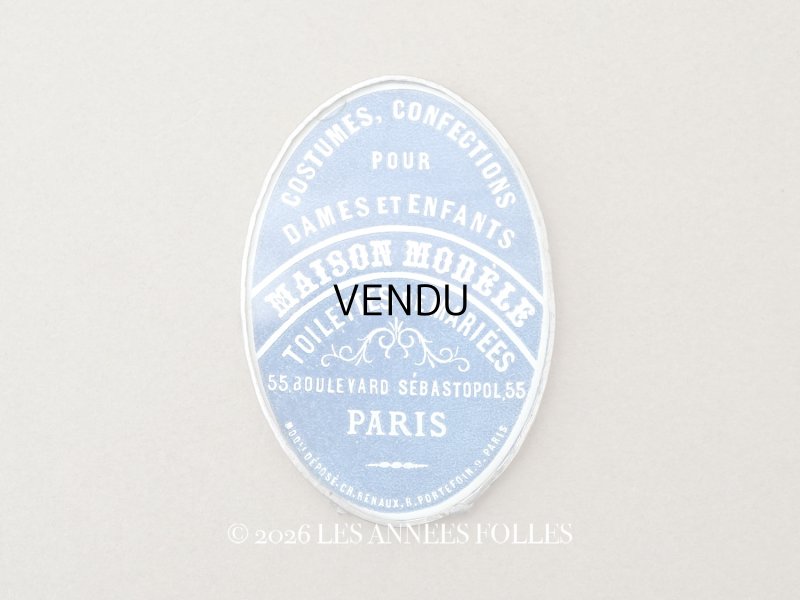 画像1: アンティーク 洋装店の手鏡 ハンドミラー MAISON MODELE PARIS