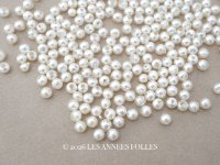 1920年頃 アンティーク スフレビーズ フェイクパール 4.5mm 約230ピース 吹きガラス製 ビーズ