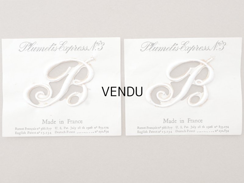 画像2: ＊蚤の市セット＊アンティーク イニシャルシート＆イニシャルテープのセット