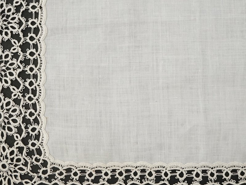 画像5: アンティーク タティングレースのハンカチ 