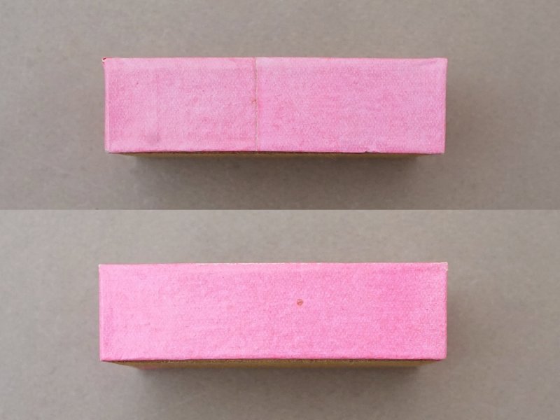 画像3: ＊蚤の市＊アンティーク ガラスの蓋の紙箱 ピンク