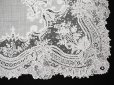 画像14: アンティーク ポワンドガーズ  結婚式のハンカチ 【RM】イニシャル刺繍入り【ポワン・ド・ガーズ】  (14)