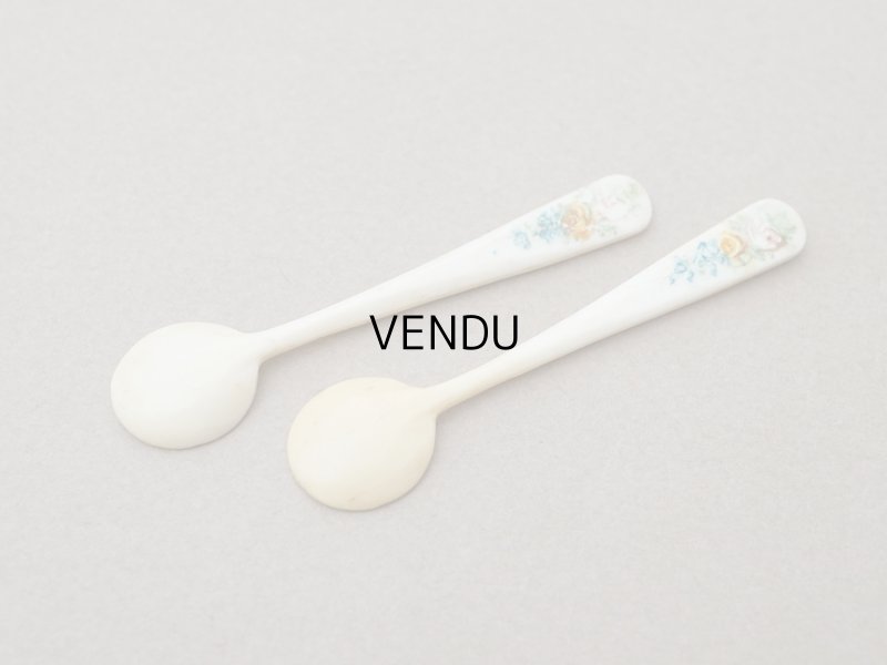 画像10: ＊蚤の市＊アンティーク キャビア用 小さなポット＆スプーンのセット