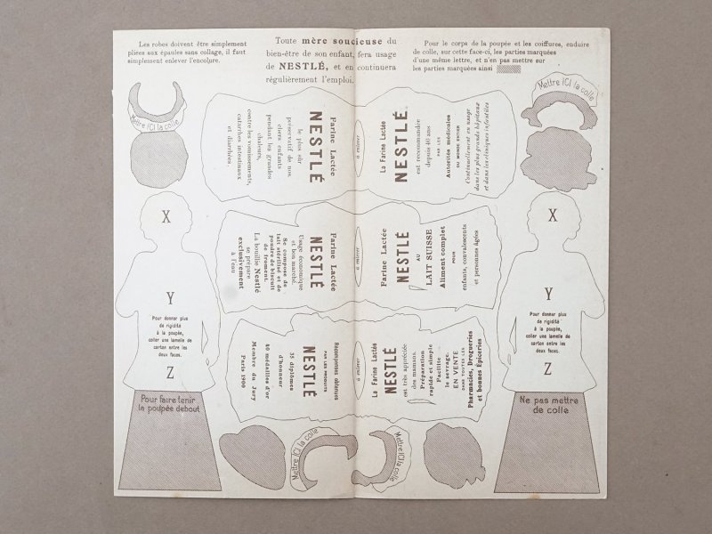 画像2: アンティーク クロモシート 着せ替え人形セット - NESTLE -