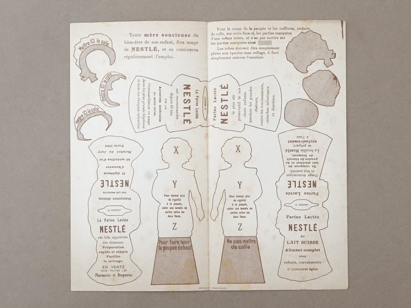 画像2: アンティーク クロモシート 着せ替え人形セット - NESTLE -