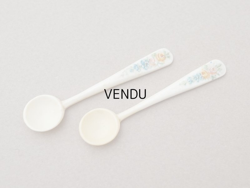 画像9: ＊蚤の市＊アンティーク キャビア用 小さなポット＆スプーンのセット