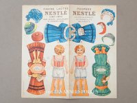 アンティーク クロモシート 着せ替え人形セット - NESTLE -