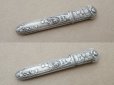 画像4: アンティーク シルバー製 薔薇模様 裁縫道具セット  (4)