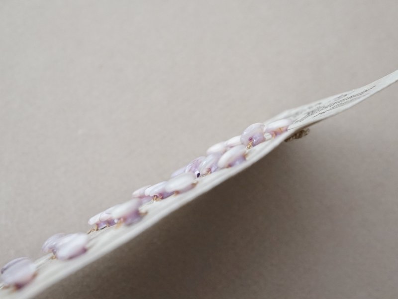 画像5: アンティーク マザーオブパール製 ボタン ホワイトパープル 6.5mm 24ピース シェルボタン 