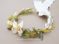 ＊蚤の市＊19世紀 アンティーク ナポレオン3世時代 布花のヘッドリース