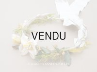 ＊蚤の市＊19世紀 アンティーク ナポレオン3世時代 布花のヘッドリース