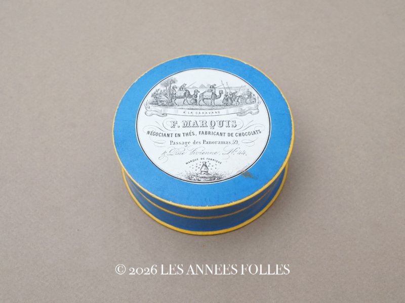 画像1: 1900年頃 アンティーク 『ショコラ・フランソワ・ マルキ』のお菓子箱  - CHOCOLAT FRANCOIS MARQUIS PARIS -