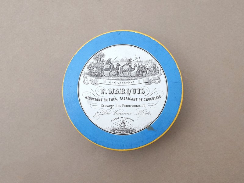 画像2: 1900年頃 アンティーク 『ショコラ・フランソワ・ マルキ』のお菓子箱  - CHOCOLAT FRANCOIS MARQUIS PARIS -