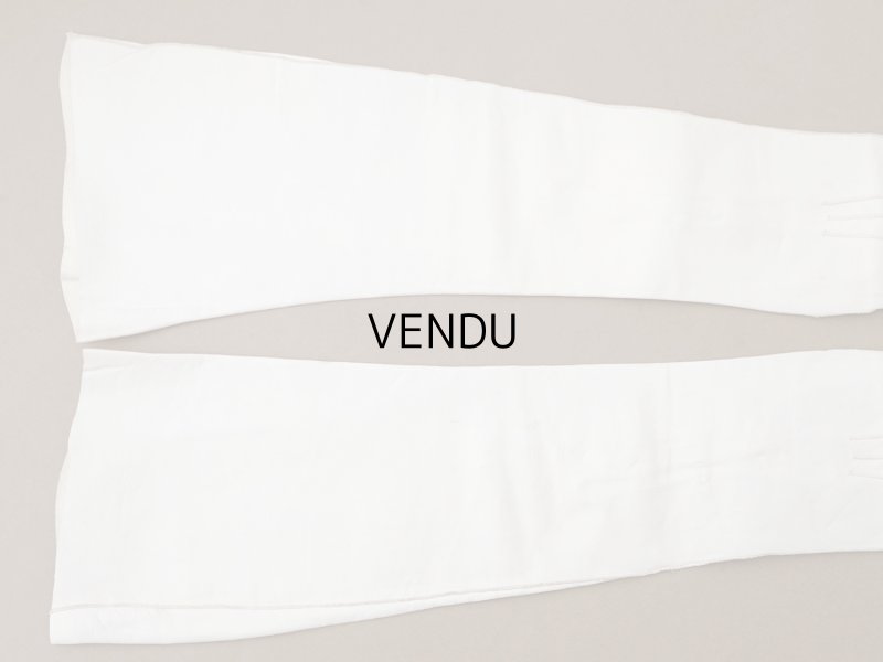 画像5: ＊蚤の市＊アンティーク ウェディング用グローブ 本革製 ギャラリーラファイエット百貨店