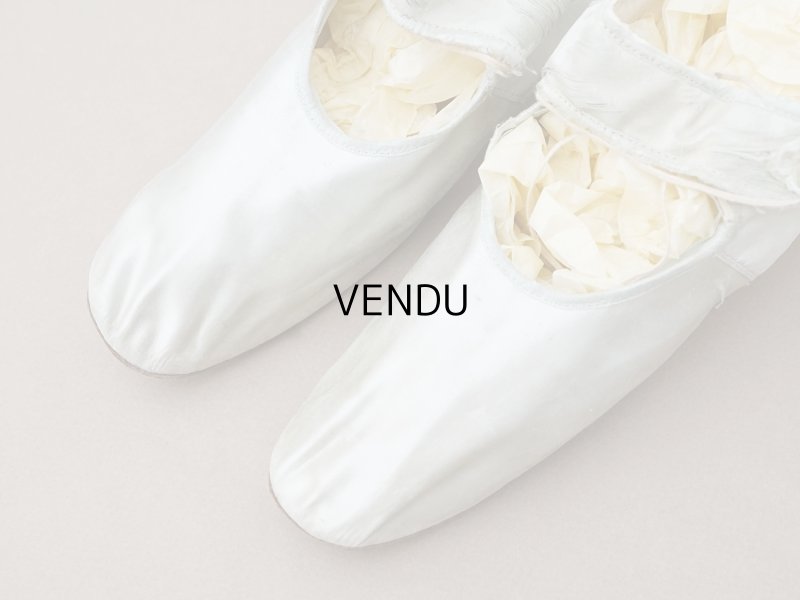 画像2: ＊蚤の市＊アンティーク ウェディングシューズ パウダーブルー