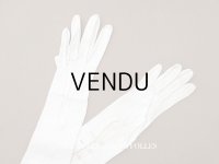 ＊蚤の市＊アンティーク ウェディング用グローブ 本革製 ギャラリーラファイエット百貨店