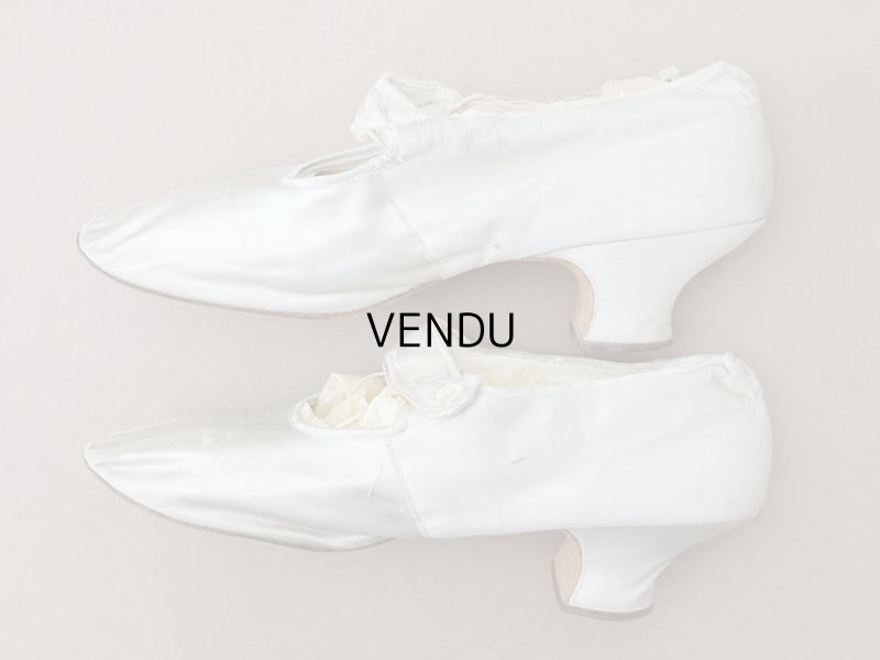 画像6: ＊蚤の市＊アンティーク ウェディングシューズ パウダーブルー