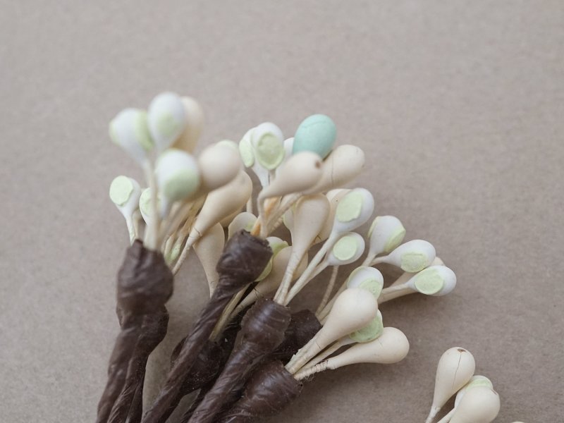 画像3: ＊蚤の市セット＊アンティーク ペップ 花芯 2点セット 