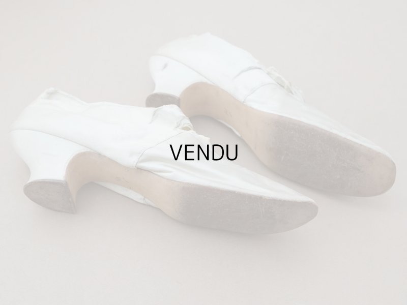 画像8: ＊蚤の市＊アンティーク ウェディングシューズ パウダーブルー