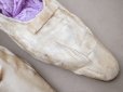 画像2: ＊蚤の市＊1900年頃 アンティーク ウェディングシューズ アイボリーのシルクサテン  (2)