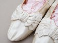 画像3: 19世紀末 アンティーク ウェディング シューズ オフホワイト - C.F.BALLY - (3)
