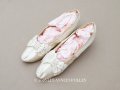 19世紀末 アンティーク ウェディング シューズ オフホワイト - C.F.BALLY -