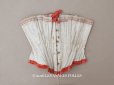 画像1: ＊蚤の市＊1860年頃 アンティーク コルセット シルクベルベットのリボン付き (1)