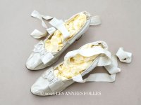 1900年頃 アンティーク ウェディング シューズ パウダーブルー