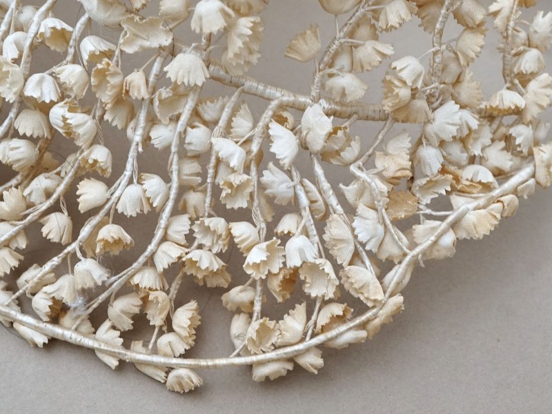 画像11: アンティーク 鈴蘭の布花 ヘッドドレス