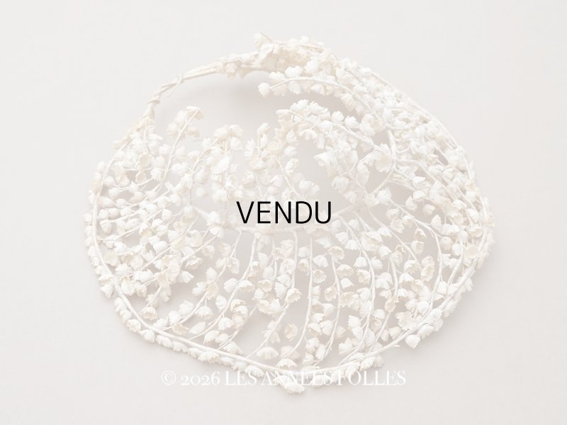 画像1: アンティーク 鈴蘭の布花 ヘッドドレス