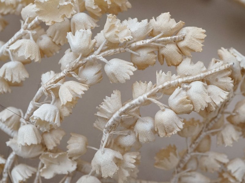 画像12: アンティーク 鈴蘭の布花 ヘッドドレス