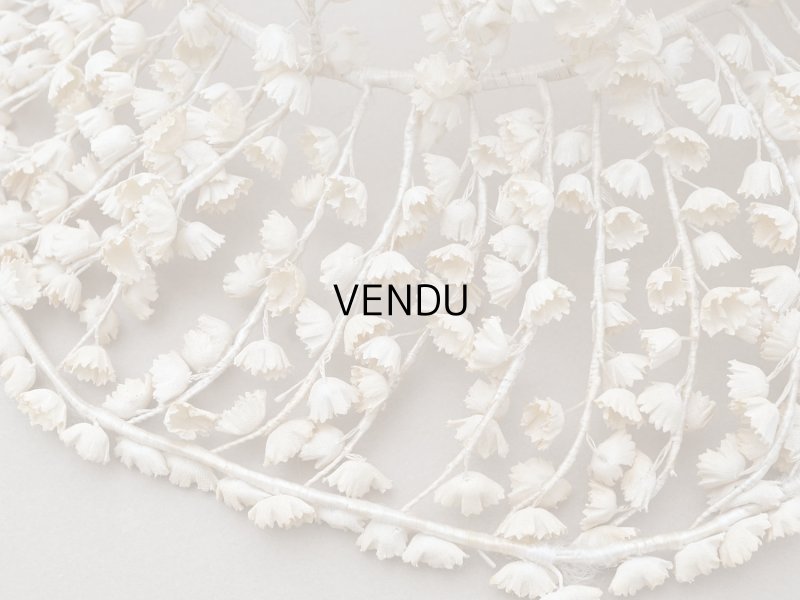 画像8: アンティーク 鈴蘭の布花 ヘッドドレス