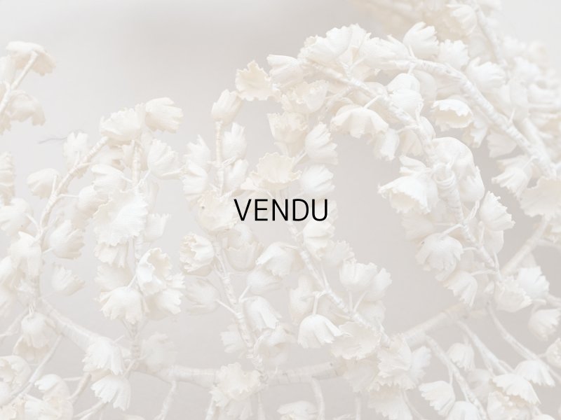 画像6: アンティーク 鈴蘭の布花 ヘッドドレス