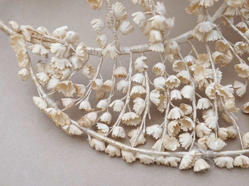 画像7: アンティーク 鈴蘭の布花 ヘッドドレス