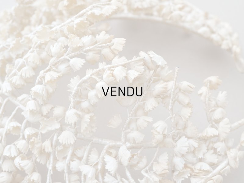 画像5: アンティーク 鈴蘭の布花 ヘッドドレス