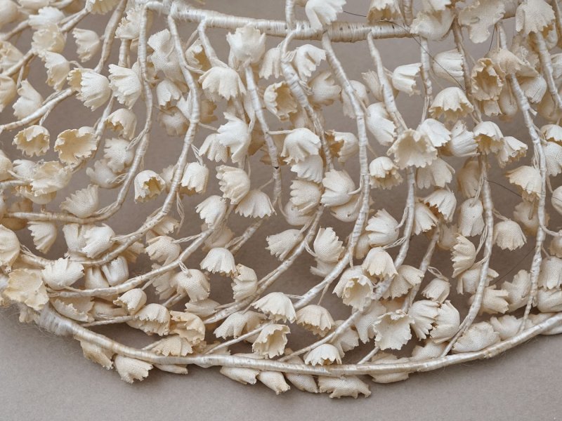 画像10: アンティーク 鈴蘭の布花 ヘッドドレス
