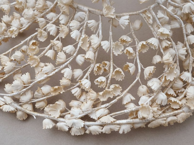 画像9: アンティーク 鈴蘭の布花 ヘッドドレス