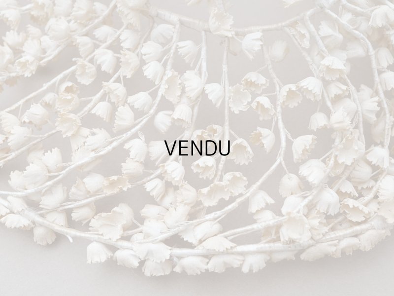 画像9: アンティーク 鈴蘭の布花 ヘッドドレス