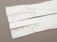 画像4: 未使用 1900年頃 アンティーク  本革製 極細 結婚式のグローブ ボンマルシェ百貨店 オフホワイト レザー 手袋 - AU BON MARCHE - (4)