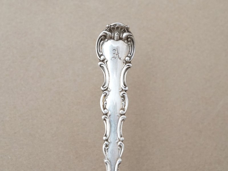 画像9: 1897年 アンティーク  シルバー製 カトラリーセット イニシャル【A】シルバー925