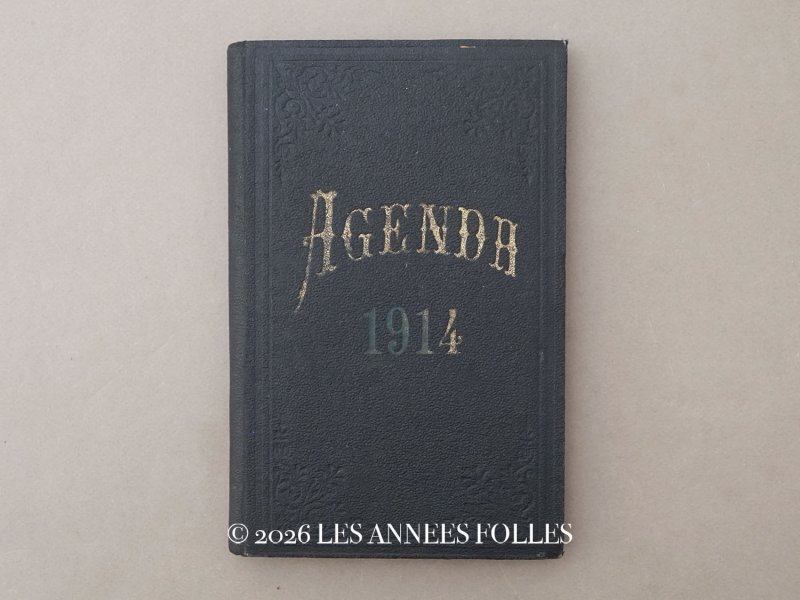 画像1: ＊蚤の市＊1914年 アンティーク 未使用の手帳 スケジュール帳 AGENDA 1914