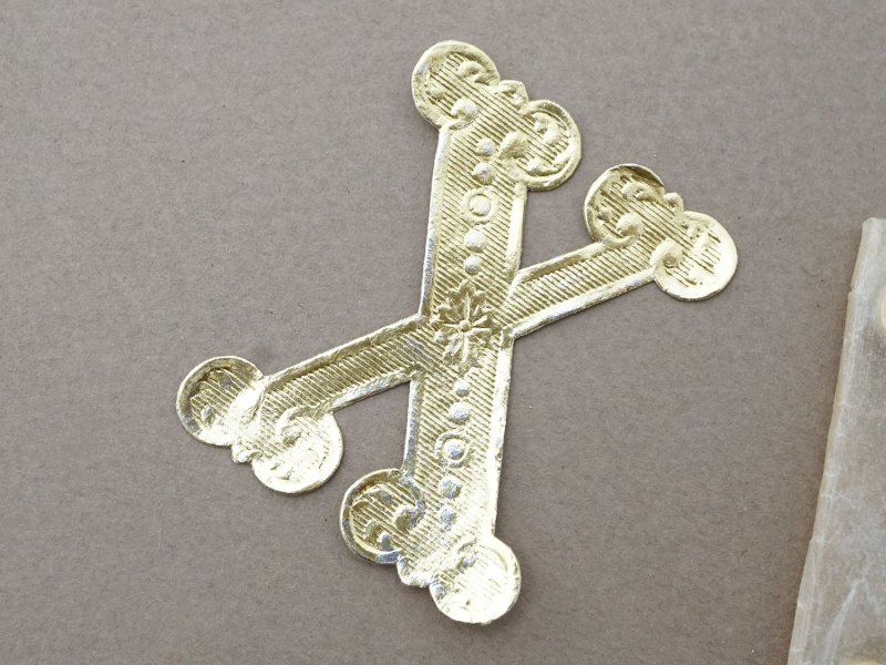 画像3: ＊蚤の市セット＊19世紀末 イニシャル アルファベットのラベル 2種のセット 