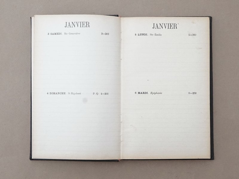 画像7: ＊蚤の市＊1914年 アンティーク 未使用の手帳 スケジュール帳 AGENDA 1914