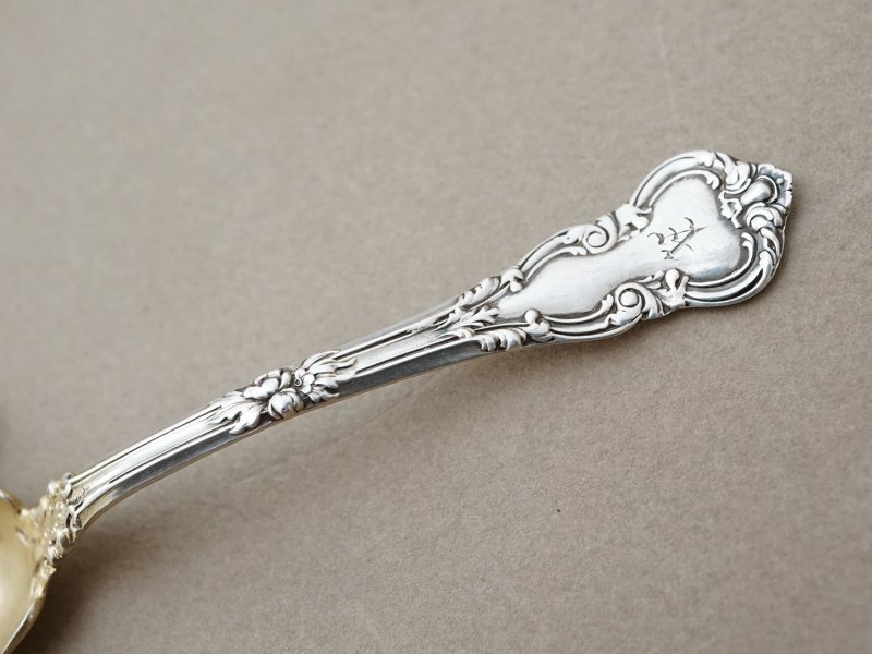 画像3: 1897年 アンティーク  シルバー製 カトラリーセット イニシャル【A】シルバー925