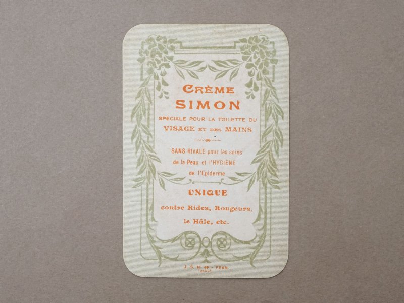 画像3: アンティーク パフュームカード  - CREME SIMON PARIS -