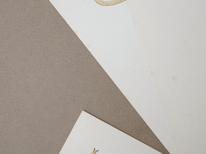 画像5: 未使用 アンティーク 6枚セット メニューカード  MENU ルイ16世スタイル 