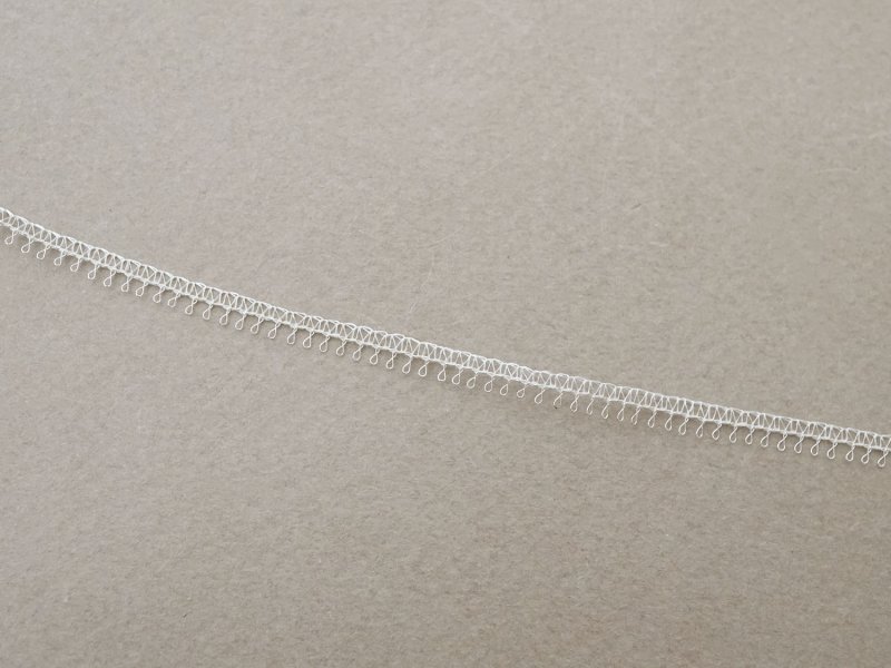 画像3: アンティーク 極細 ホワイトシルバー メタル製トリム 4mm幅