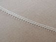 画像2: アンティーク 極細 ホワイトシルバー メタル製トリム 4mm幅 (2)